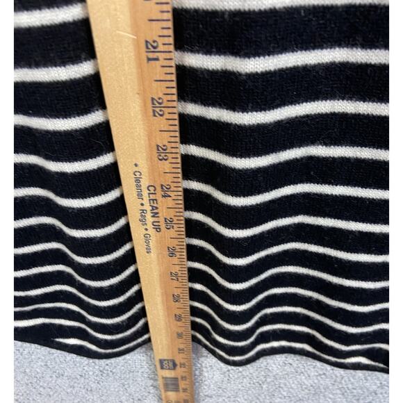 Halogen Cashmere Wool Blend Sweater Womens M Costal Chic Striped Preppy Cozycore - Picture 8 of 11